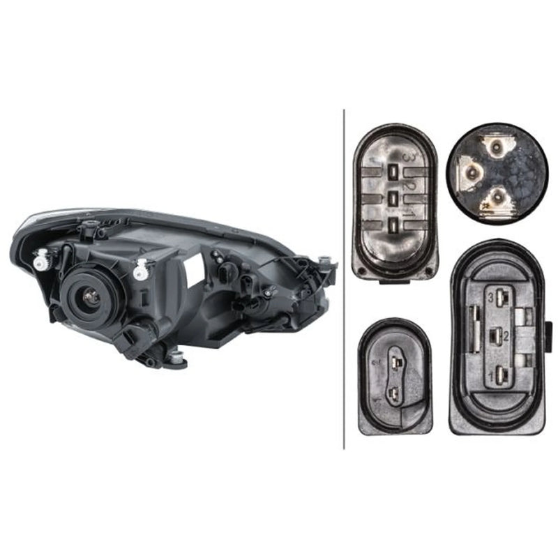 Hella Headlight Headlamp W21/5W Right fits VW Load Up! 2012-2020 1.0