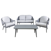 Dellonda Echo 4 Piece Garden Set Dellonda  - Dynamic Drive