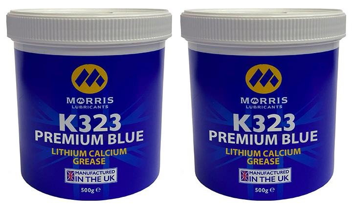 2x Morris K323 Blue Grease Tub 500g Premium Lithium Calcium High Pressure - image 1