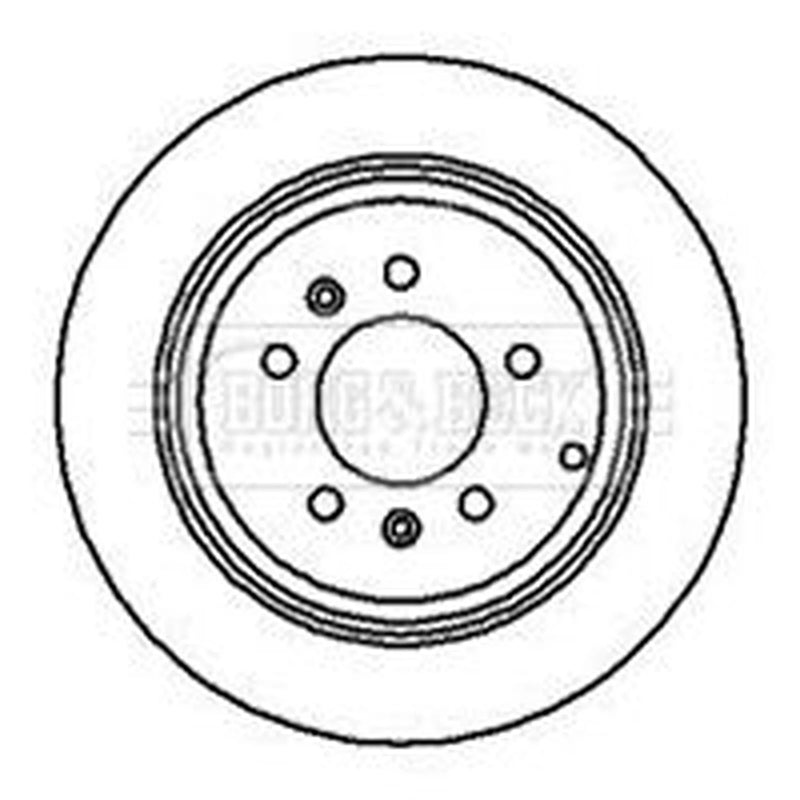 Borg & Beck Rear Brake Discs & Pads fits Peugeot 605 1989-1999 2.0 2.1 2.5 3.0