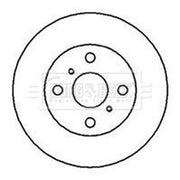 Borg & Beck 2 x Vented Front Brake Discs BBD4039-x2