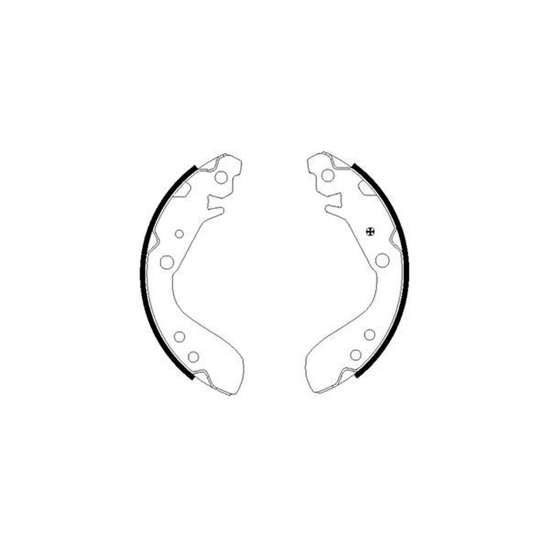 Mintex Brake Shoe Set Axle Kit fits Honda City IV 2003-2008 1.3