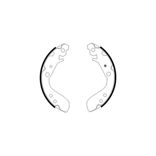 Mintex Brake Shoe Set Axle Kit fits Honda City IV 2003-2008 1.3