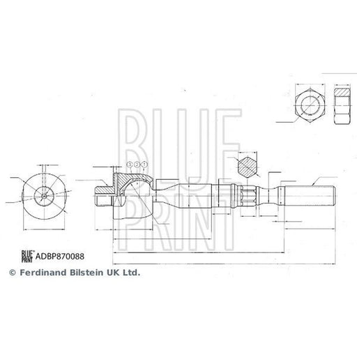 Blue Print Stabiliser Drop Link Front Right fits Nissan Cabstar 2006-2013