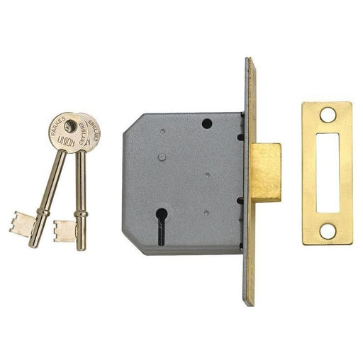Union 2177 3 Lever Mortice Deadlock Satin Chrome 65mm 2.5in Visi UNION - NN4 Online