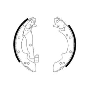 Bosch Brake Shoe Set Axle Kit 0 986 487 076
