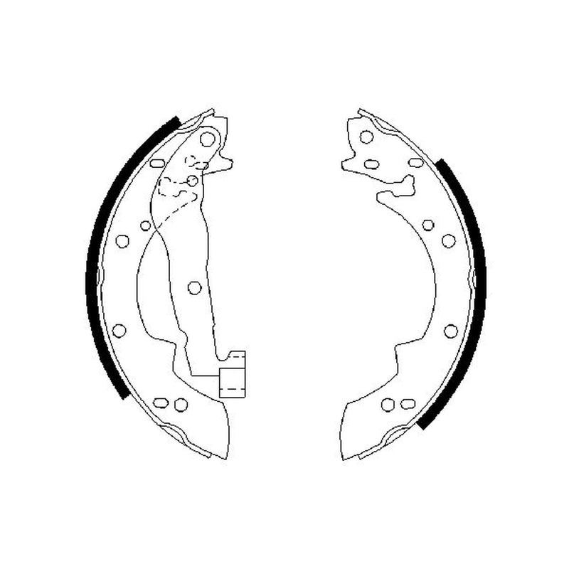 Bosch Brake Shoe Set Axle Kit 0 986 487 076