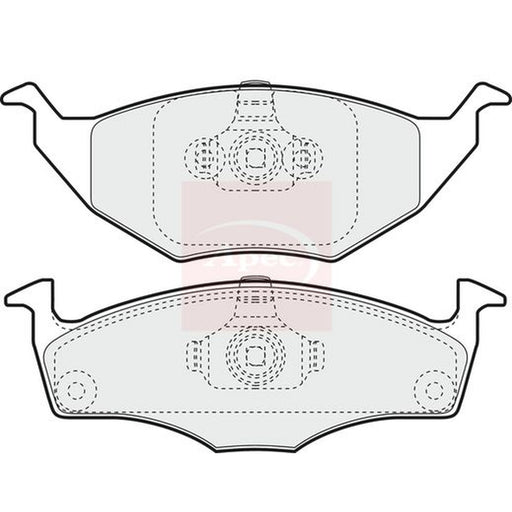 Apec Front Brake Pad Set fits VW Lupo I 1999-2005 1.2