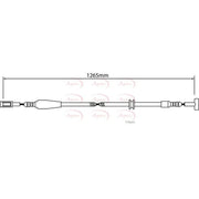Apec Handbrake Cable Left Rear fits Iveco Daily IV 2006-2011