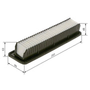 Bosch Engine Air Filter fits Hyundai I10 I 2008-2011 1.1