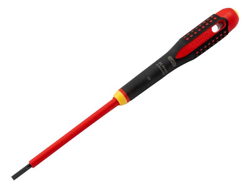 Bahco ERGO VDE Insulated Slotted Screwdriver 4.0 x 100mm Bahco - NN4 Online