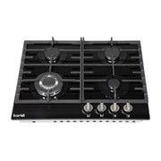 Baridi Gas Hob with 4 Cooking Zones 60cm - Black DH226 Baridi - Dynamic Drive