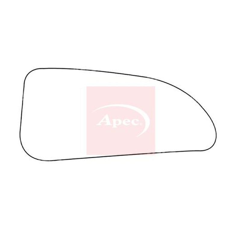 Apec Exterior Wing Mirror Glass Left fits Nissan Interstar 2002-2006