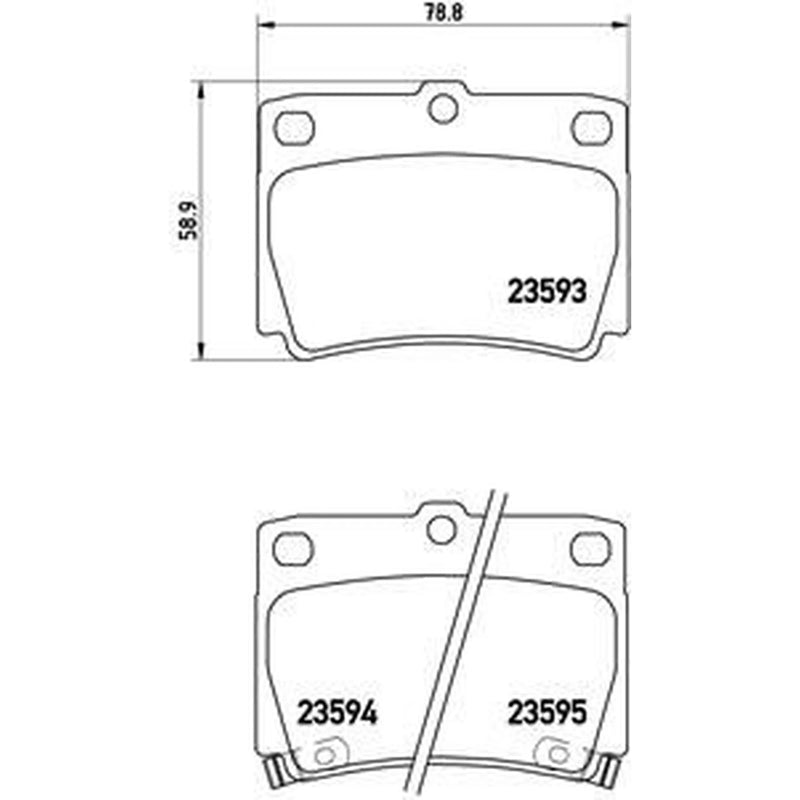 Brembo Front & Rear Pads fits Mitsubishi Pajero Sport II 2008 on 2.5 3.2