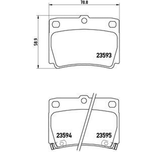 Brembo Front & Rear Pads fits Mitsubishi Shogun Sport III 2015 on 2.4