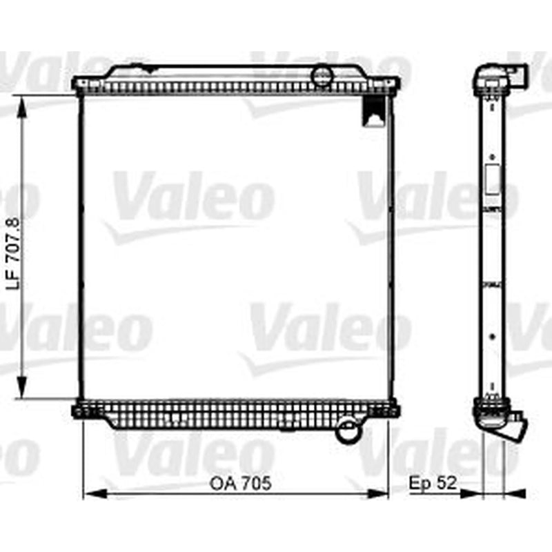 Valeo Radiator Core Assembly 733526