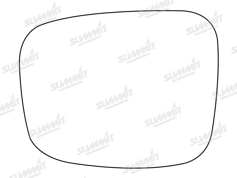 Summit Stick-On Standard Mirror Glass fits Vauxhall Frontera RHS Summit - Bars 4 Cars