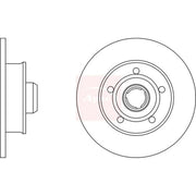 Apec Rear Brake Discs & Pads fits Audi A4 B5 1994-2001 1.6 1.8 1.9 2.5 2.6 2.8