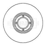 Borg & Beck Front Brake Solid Discs & Pads fits Austin Mini II 1969-1980 1.3