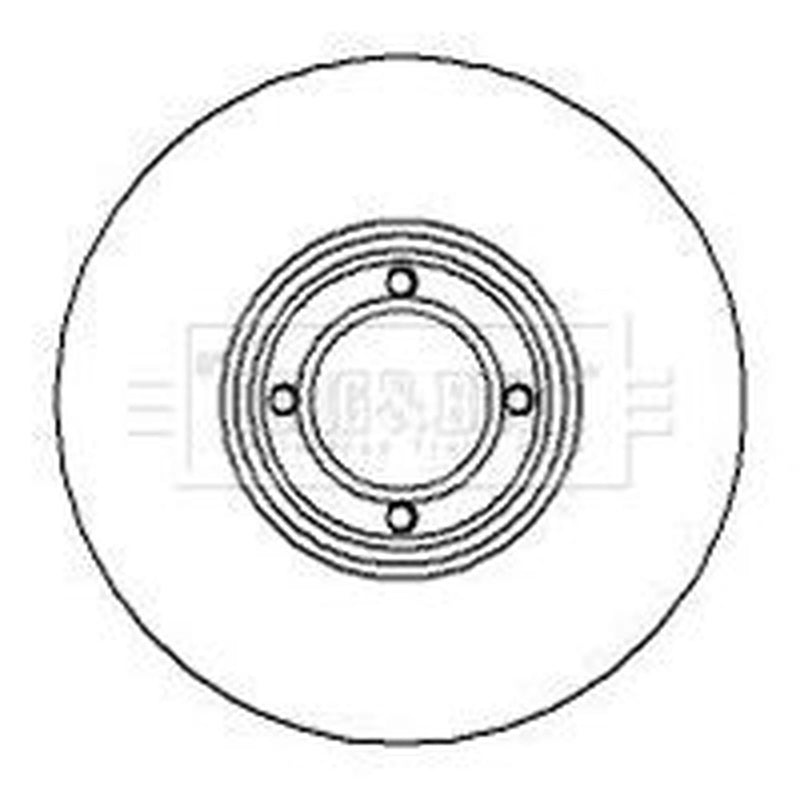 Borg & Beck Front Brake Solid Discs & Pads fits Austin Mini II 1969-1980 1.3