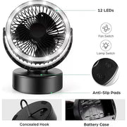 Camptech Luna 2 In 1 LED Light & Fan Camptech - Dynamic Drive