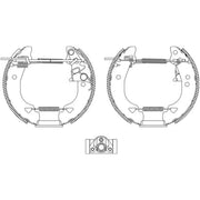 Mintex Brake Shoe Set Axle Kit fits Fiat Panda 1986-2004