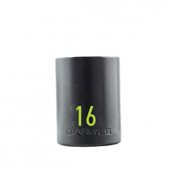 Carlyle Tools 1/2Dr 16mm 6Pt Standard Imp Socket - image 1