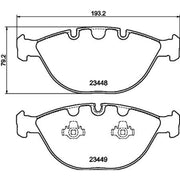Mintex Front Brake Pad Set fits BMW X5 2001-2006 4.4 4.6 4.8