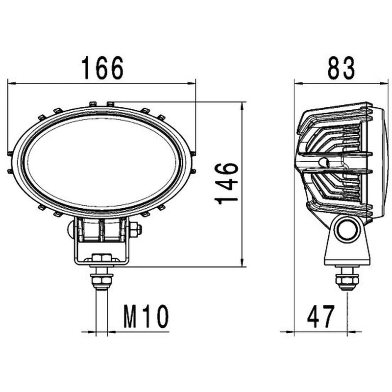 Hella Worklight High fits Claas Xerion 2013 on