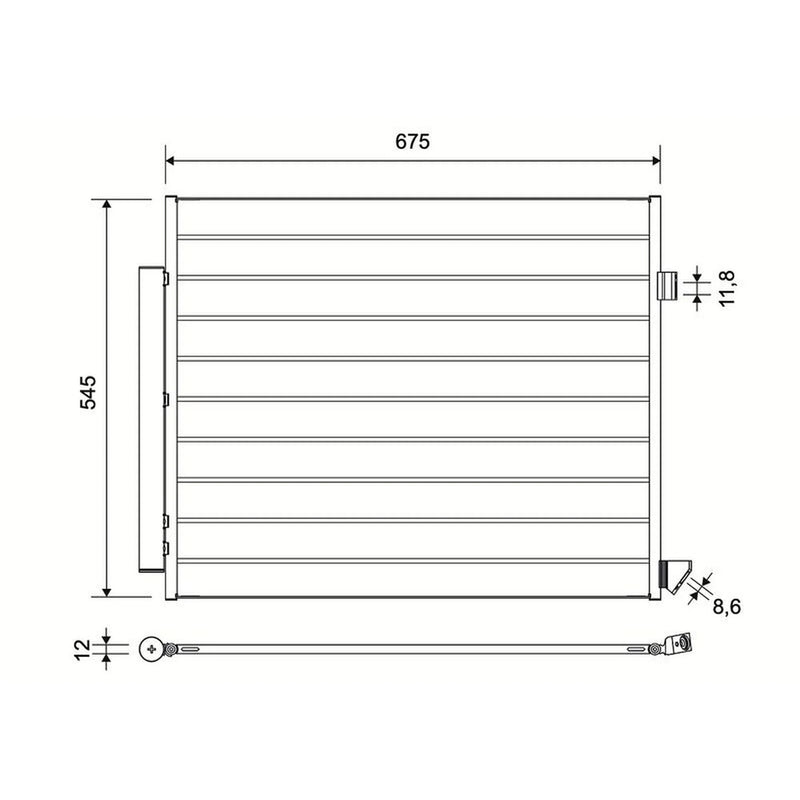 Valeo Air Conditioning Condenser 822768