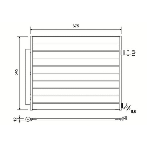 Valeo Air Conditioning Condenser 822768