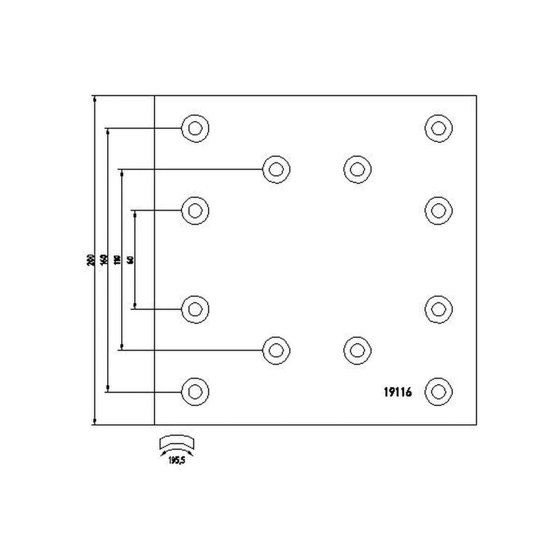 Textar Textar Cv Brake Lining Set 1911602