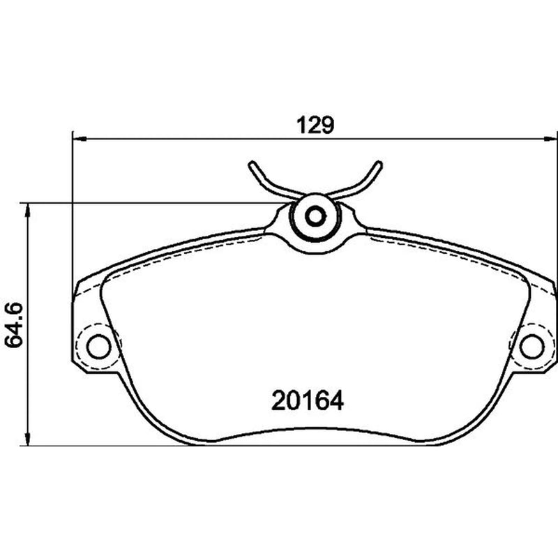 DON Front Brake Pad Set fits Volvo 740 1984-1992 2.0 2.3 2.4