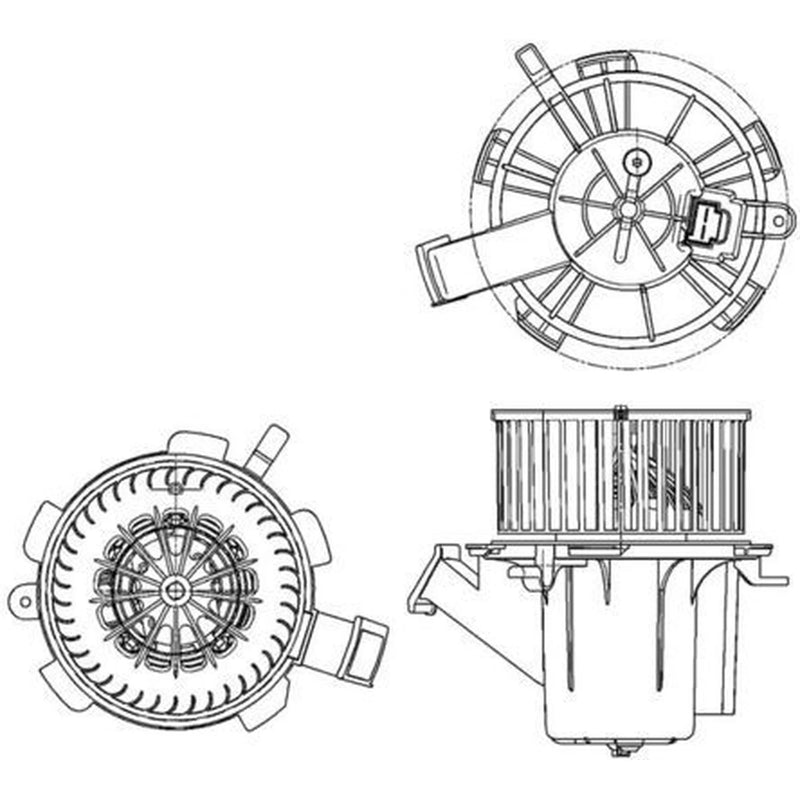 Mahle Heater Blower Fan fits Smart Fortwo 2007-2013