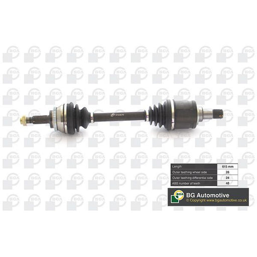 BGA CV Drive Shaft Driveshaft Front Left fits Toyota Avensis 2003-2008 2.0