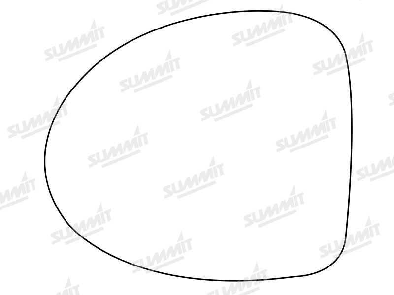 Summit Heated Base Plate With Standard Mirror Glass fits Renault Twingo 07 to 14 LHS Summit - Bars 4 Cars