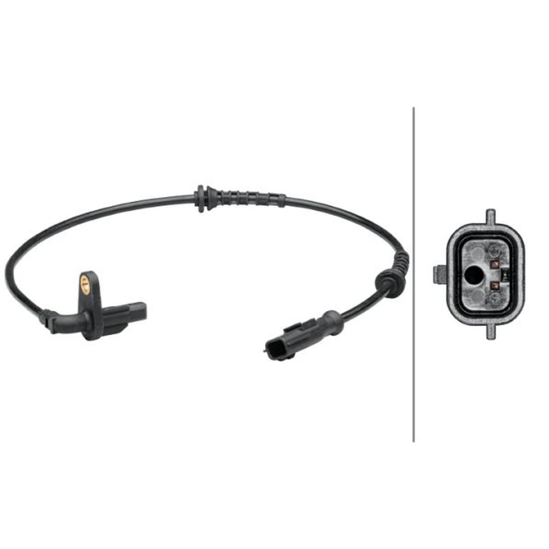 Hella ABS Wheel Speed Sensor Rear fits Dacia Duster 2010-2019