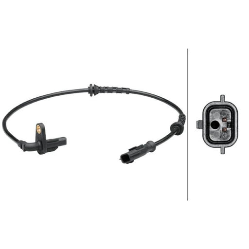 Hella ABS Wheel Speed Sensor Rear fits Dacia Duster 2010-2019