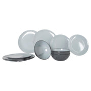 Gimex Vivid Line Tableware Grey 12 Pieces Gimex - Dynamic Drive