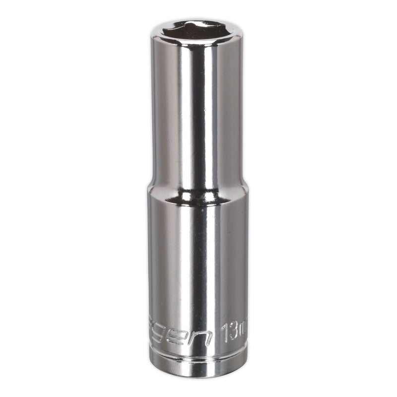 Sealey WallDrive Socket 13mm Deep 1/2"Sq Drive S0669 Sealey - Dynamic Drive
