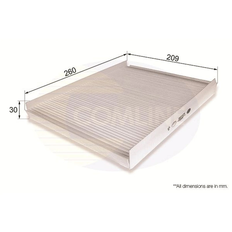 Comline Cabin Air Filter (Pollen Filter) fits Hyundai Santa Fé II 2006-2012
