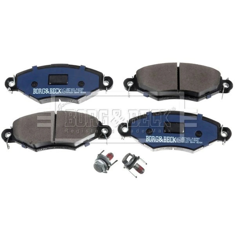Borg & Beck Front & Rear Brake Discs & Pads fits Peugeot 206 Sw 2002-2007 1.4