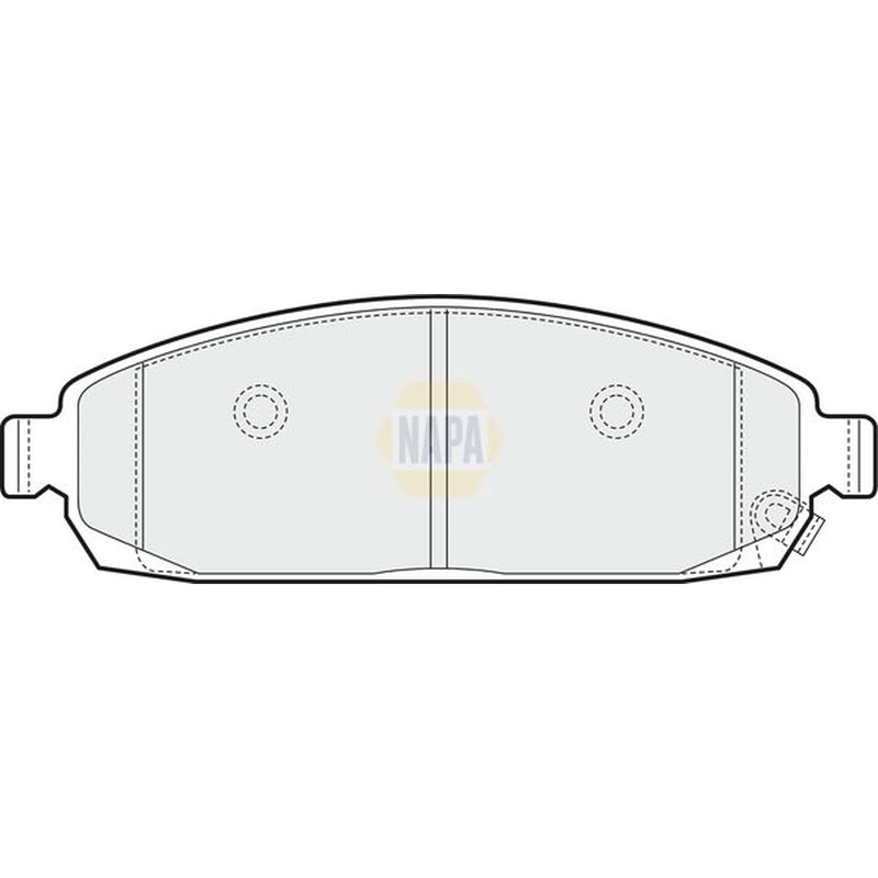 NAPA Front Brake Pad Set fits Jeep Commander 2005-2010 3.0 5.7