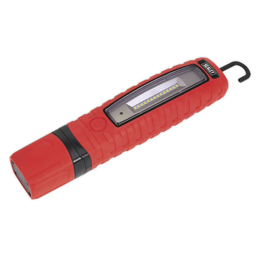 Sealey Rechargeable 360 Inspection Light 14 SMD LED & 3W SMD LED Red Lithium-ion Sealey - Dynamic Drive