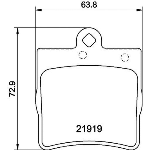 DON Rear Brake Pad Set fits Chrysler Crossfire 2003-2008 3.2