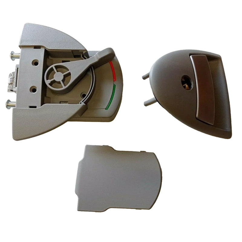 Hartal Complete Lock Set Triangle/Fusion Left Hand Grey