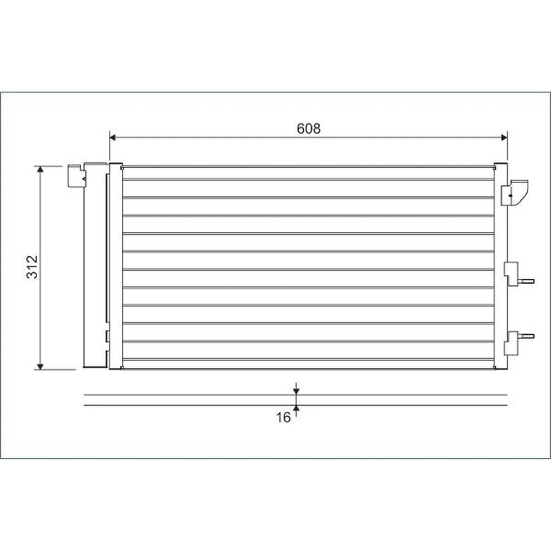 Valeo Air Conditioning Condenser 818005