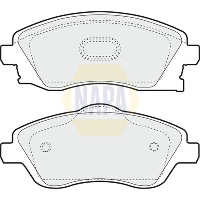NAPA Front Brake Pad Set fits Opel Combo Box Body/Mpv 2001 on 1.6 1.7