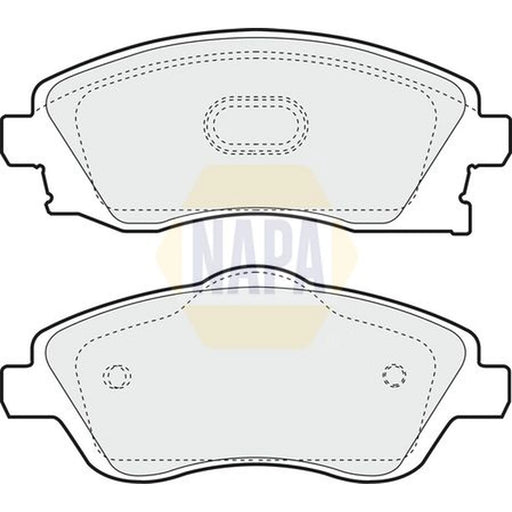 NAPA Front Brake Pad Set fits Opel Combo Box Body/Mpv 2001 on 1.6 1.7