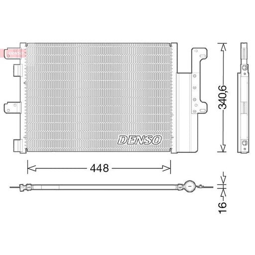 Denso Air Conditioning Condenser fits Iveco Eurocargo I-Iii 2000-2015
